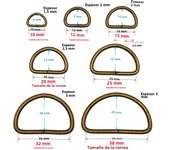 10 Pcs/Pack Wire Formed Metal D-Ring Rectangle Loops Tri-Glide Slider Adjuster Non-Welded Belt Strap Buckle