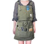 Gardening Apron Artist Canvas Apron With Pockets Painting Apron Adjustable Shoulder Strap/waist Ties Painter Aprons Mother's Day Gift For Women Adjust