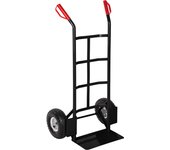 Tectake - Carretilla con ruedas | Capacidad hasta 200 kg | Ruedas - Ø aprox. 27 cm | Pala con placas protectoras para las ruedas