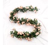 180cm Artificial Flower Silk Rose Simulated Vine Wedding Garland Home festival Spring Autumn outdoor Garden Arch Decor DIY gift