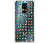 Funda compatible con Xiaomi Redmi Note 9 - Patron Comecocos Fondo Clear