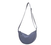 Bolso bandolera de Nailon impermeable con forma de Medio Luna, informal y lidero, para Mujer, with Correa ajustable para el hombre, ideal para Viajes, comprar, escuela y oficina.