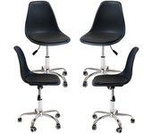 Pack 4 Sillas Dami Office - Negro