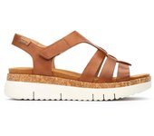 Pikolinos W4N-0754 Sandalias con plataforma para mujer marrones en piel 85439