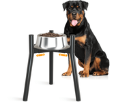 Metal Adjustable Elevated Dog Food Bowls Stand for Large and Extra Large Sized Dog, raised dog bowls(Bowl Not Included)