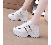 Women's Sneakers Summer Wedge Casual Shoes PU Leather Lace Up 2024 Womes Anti-slip Vulcanized New Outdoor Sneakers