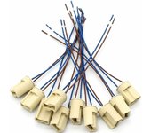 Portalámparas de Cerámica G9 de 10 piezas, conector de Cerámica para lámparas halógenas, portalámparas G9 de 250V, portalámparas de Luz de Cerámica G9