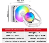 Teucer Water Cooling CPU Cooler RGB Computer Fan 120 240 360MM Heatsink Integrated Radiator LGA 1700/1151/2011/1200 AMD AM4 AM5