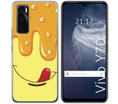 Funda Silicona para Vivo Y70 diseño Helado Vainilla Dibujos