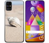 Tumundosmartphone Funda Gel Tpu para Samsung Galaxy M31s diseño Concha Dibujos