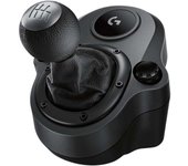 Logitech Palanca de Cambios para Volante de Carreras G29 y G920 Driving Force - 6 Velocidades y Marcha Atrás - Acero y Cuero
