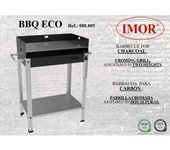 Barbacoa BBQ ECO Barbacoa BBQ ECO Barbacoa para carbón, parrilla cromada ajustable en dos alturas. Mangos cromados. Con dos asas para parrillas y bandeja inferior. Ideal para camping y reuniones familiares. 56.7x36x83 cm