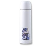 MERCHANDMANIA TERMO 500ML fanart policia tsundere juego anime cierre seguridad acero inoxidable videojuego pc