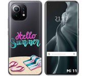Tumundosmartphone Funda Gel Transparente para Xiaomi Mi 11 5G diseño Summer Dibujos