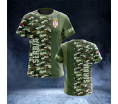 3D Serbia Flag Coat Of Arms Printed T Shirt Children Fashion T-shirts Sodier Army Veteran Tees Military Camouflage Clothes Tops
