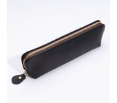 Vintage Leather Pencil Case Retro Stationery Items Zipper Storage Bag Pencil Pouch Pen Holder for Kids School Office Acsesories