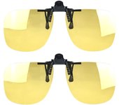 Big Size Square Shape Red Lens Clip on Better Sleep ClipOn Orange Lens Yellow Driving Lenses Black Polarized Sunglasses Clip On