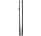 Tubo Estufa Galvanizado con Llave - Ø 100 Mm Theca - Chimeneas Modulares - Temperatura Trabajo 450 °C