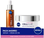 NIVEA CELLULAR Expert Filler Pack ahorro - Contiene Serum iluminador con Vitamina C + Crema de día FP30