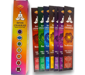 SAC Incienso de los 7 Chakras - SAC Seven Chakras Paquete de 35 varillas de incienso (7 paquetitos de 5 varillas)