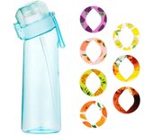 Flavored Water Bottle With 7 Flavour Pods Air Water Up Bottle Frosted Black 650ml Air Starter Up Set Water Cup For Camping Sport Kr
