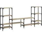 vidaXL Mueble de TV madera de ingeniería 206,5x28,5x95 cm, Mueble de Salon, Mueble TV, Mueble TV salon, Mesa de TV, Mueble tele