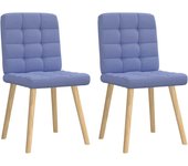 vidaXL Sillas de comedor 2 unidades en color Lino/Gris nube/Crema y más | cómodas modernas ergonómicas para comedor cocina salón hogar