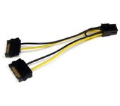 StarTech.com - Cable Adaptador 15cm Alimentación SATA a Conector 6 Pines de Corriente de Tarjeta Gráfica PCI Express PCIe SATPCIEXADAP