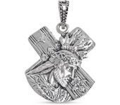 Nuestro Padre Jesús Nazareno Colgante Plata Ley 925m maciza 31 mm.. Grabación incluida en el precio