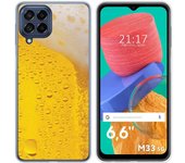 Funda Silicona para Samsung Galaxy M33 5G diseño Cerveza Dibujos