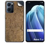 Pegatina Vinilo Autoadhesiva Textura Corcho para Oppo Reno 7 5G