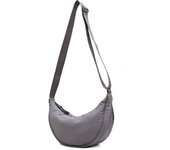 Bolso bandolera de Nailon impermeable con forma de Medio Luna, informal y lidero, para Mujer, with Correa ajustable para el hombre, ideal para Viajes, comprar, escuela y oficina.
