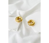 Peri'sbox Chunky 18K Gold Plated Kylie Teardrop Earrings Jewelry Women 2023 New Popular Large Thick Dome Waterdrop Stud Earrings