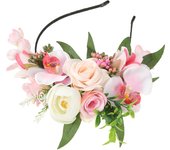 New Fashion Personality Boho Flower Crowns Headband For Women Faux Floral Hairband Wedding Art Photography Hair Accessories