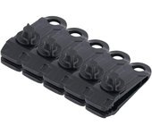 clips reutilizables para tienda de campaña con hebilla de nailon, impermeables, para toldo de tienda, clip de tiburón, multifuncionales y prácticos para acampar al aire libre, accesorios para tienda de campaña con clip de cuerda de viento (negro)