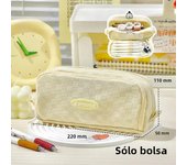 Portable and Large-Capacity Pencil Case with Grid Pattern Stationery Organizer Back To School Pencil Pouch Teacher Bag