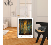 Gustav Klimt Flower Garden Sunflowers Self-adhesive Art Poster Whitepaper Prints Posters Artwork Home Decor