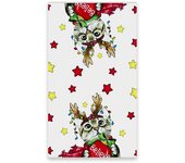 Toalla de cocina navideña con estampado de Letreros de árbol de Navidad
