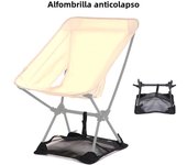 Anti-Collapse Mat Without Chair Backpacking Collapsible Picnics Lightweight Prevent from Sinking Beach for Camping Folding Chair