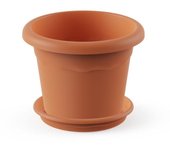 Pack Maceta Redonda Plastiken Terra 14 X 10 Cm