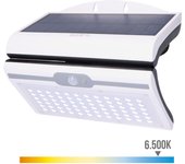 APLIQUE SOLAR 6W 430Lm 6.500K CON SENSOR COLOR BLANCO EDM