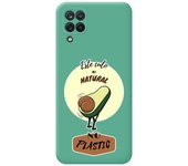 Tumundosmartphone Funda Silicona Líquida Verde para Samsung Galaxy A12 / M12 diseño Culo Natural Dibujos