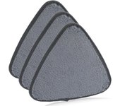 Cleaning Mop 360° Rotatable Water Absorption Triangular Mop Foldable Automatic Water Squeezing Wall Cleaning Mop OR 3 Mop Cloth