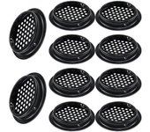 Round Ventilation Grille 10 Pieces Round Outdoor Ventilation Grille  53 Mm Stainless Steel Black Ventilation Grille Keep Airflow For Kitchen Cabinet S