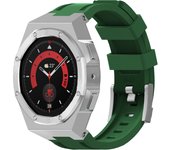 Luxury Modification Kit Case For Samsung Galaxy Watch 5 pro 45MM 4 5 44mm Alloy Protective Cover Silicone Strap Watch 44mm Bezel