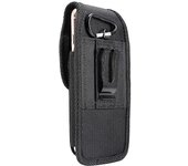 Funda Cinturon Vertical para Ulefone Armor Mini 2 (2021) en Nylon con Clip Metálico y Tarjetero - Negra