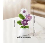 Crochet Flowers Artificial Sunflowers Potted Hand Woven Plant Wedding Gift for Guests Sunflower Decoration Room Decor Girasoles