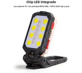 2200mah Camping Outdoor COB Work Light Usb Long Lasting Rechargeable Lamp Led Flashlight Portable Lantern Torch Power Bank