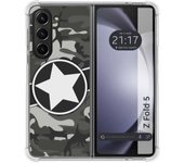 Funda Silicona para Samsung Galaxy Z Fold 5 5G diseño Camuflaje 02 Dibujos