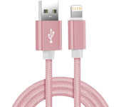 Metal Nylon Braided USB Charger Cable for iPhone 14 8 7 6S Plus X XR XS 11 12 13 Pro Max iPad 9 Fast Charging Data Cord 1m 2m 3m